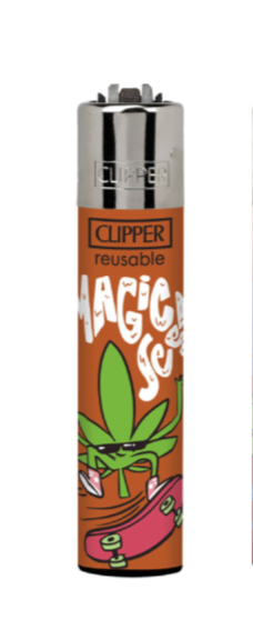 mechero clipper naranja magic seed