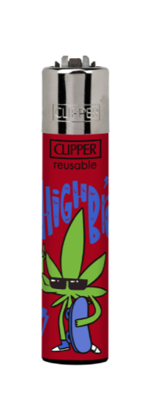 mechero clipper rojo high bro