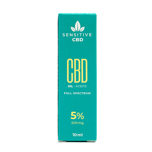 Caja aceite de 5%CBD sensitive