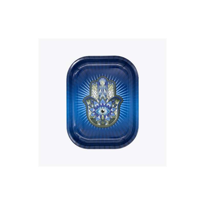 Bandeja de Metal Hamsa Blue